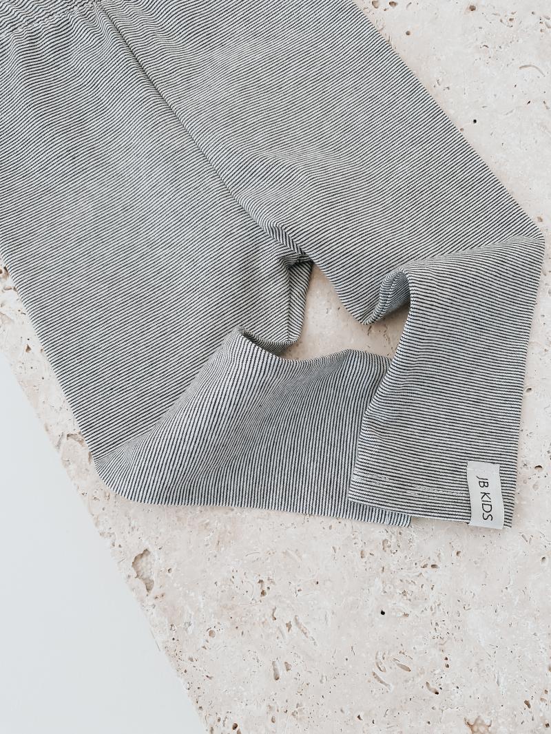 Leggins Tiny Stripe Schwarz Weiß