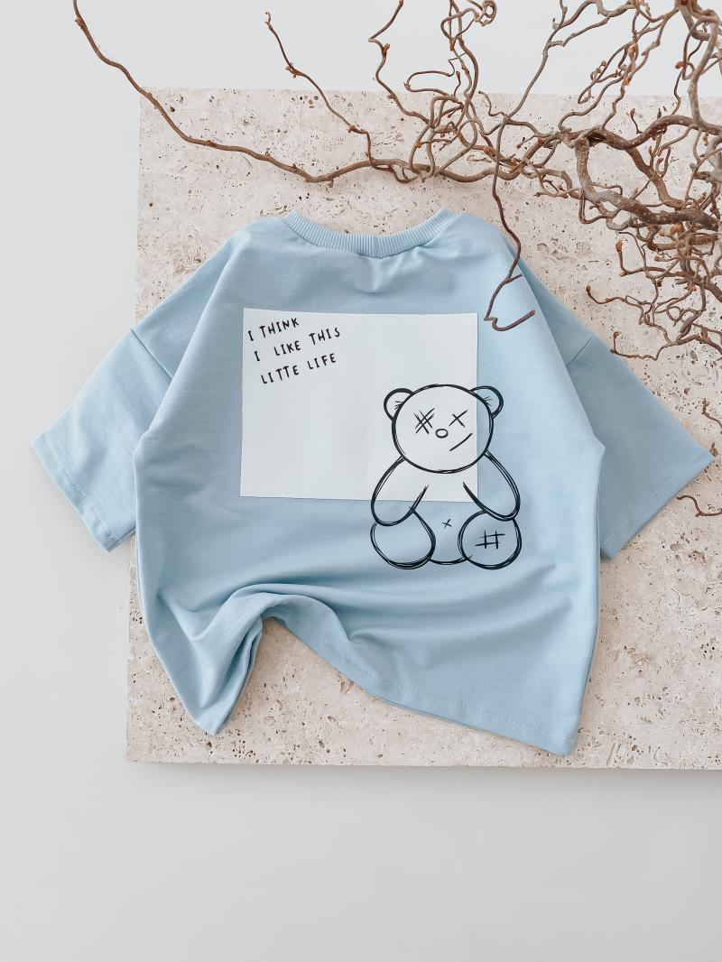 Oversize T-Shirt Teddy Blue