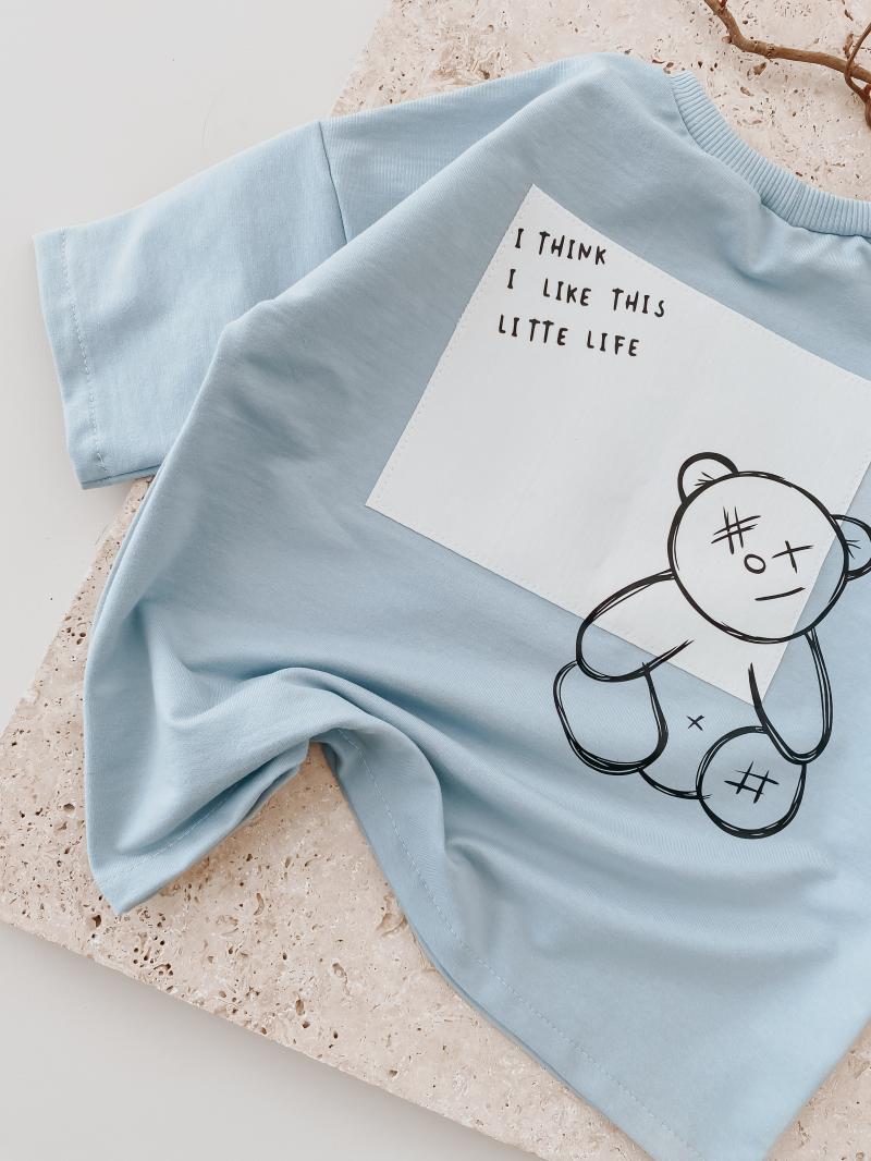 Oversize T-Shirt Teddy Blue