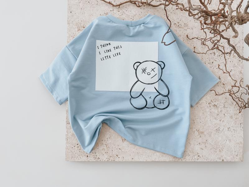 Oversize T-Shirt Teddy Blue