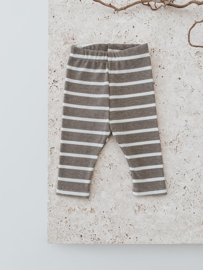 Leggins Stripes Taupe