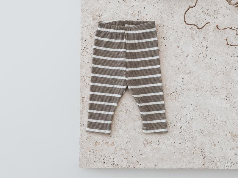Leggins Stripes Taupe