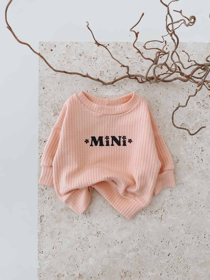 Oversize Sweater Soft Waffel Peach Rose