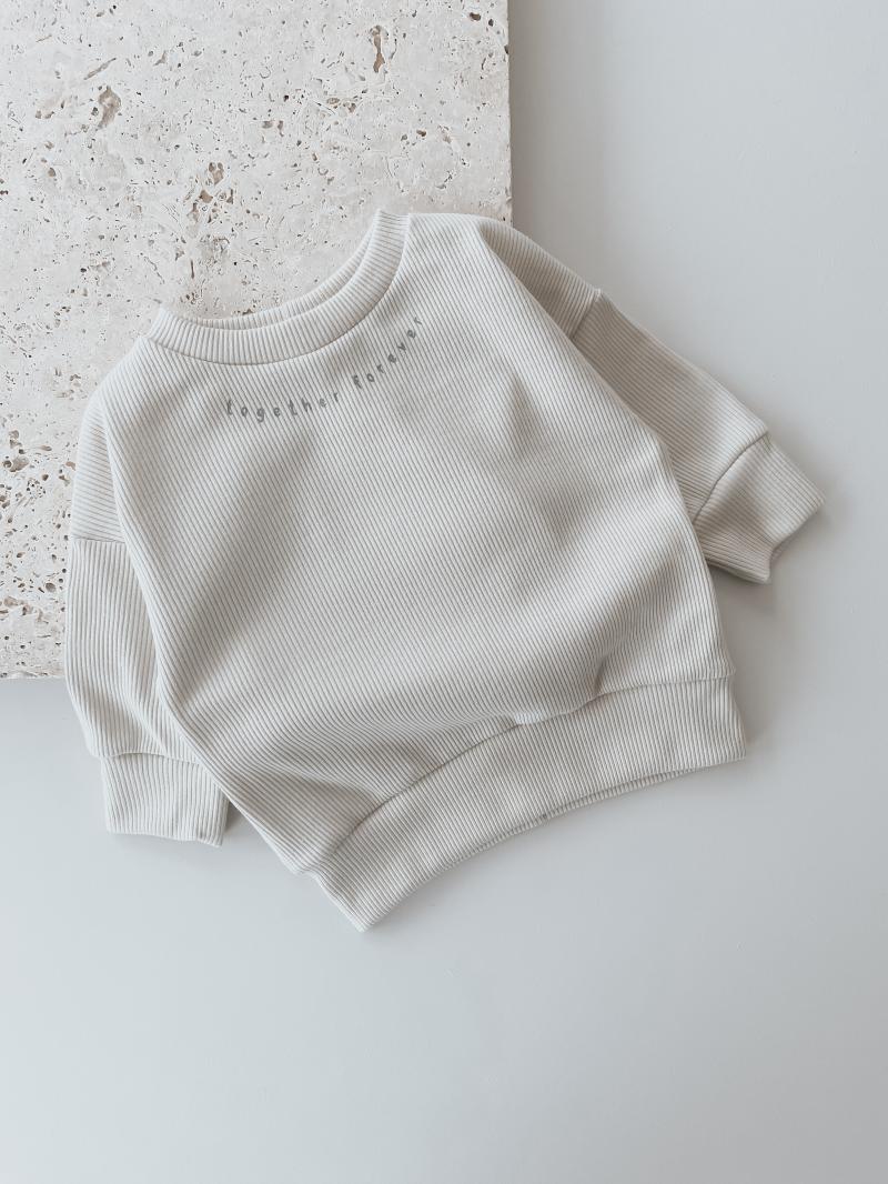 Oversize Sweater Natur Kirsche