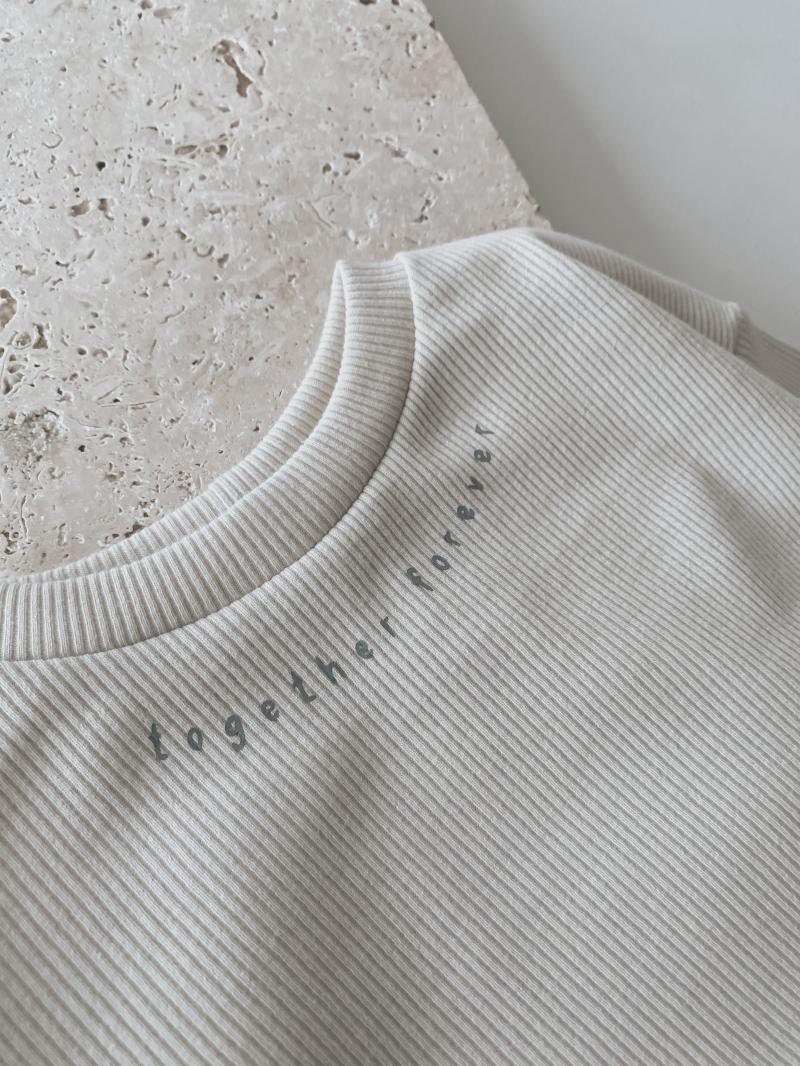 Oversize Sweater Natur Kirsche