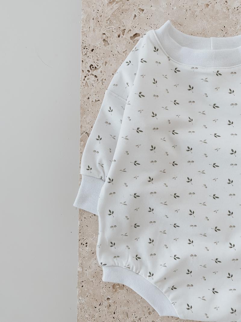 Sweater Romper mini Blätter