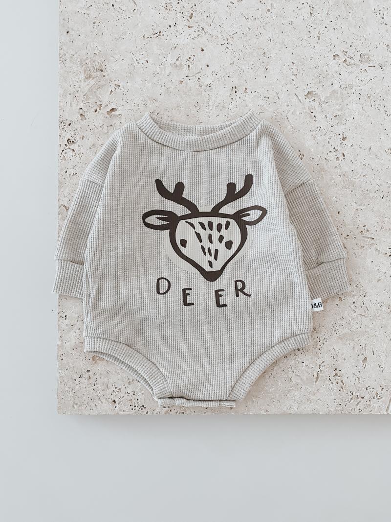 Sweater Romper Deer Waffel