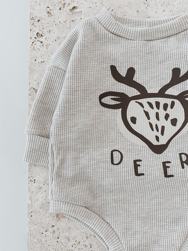 Sweater Romper Deer Waffel