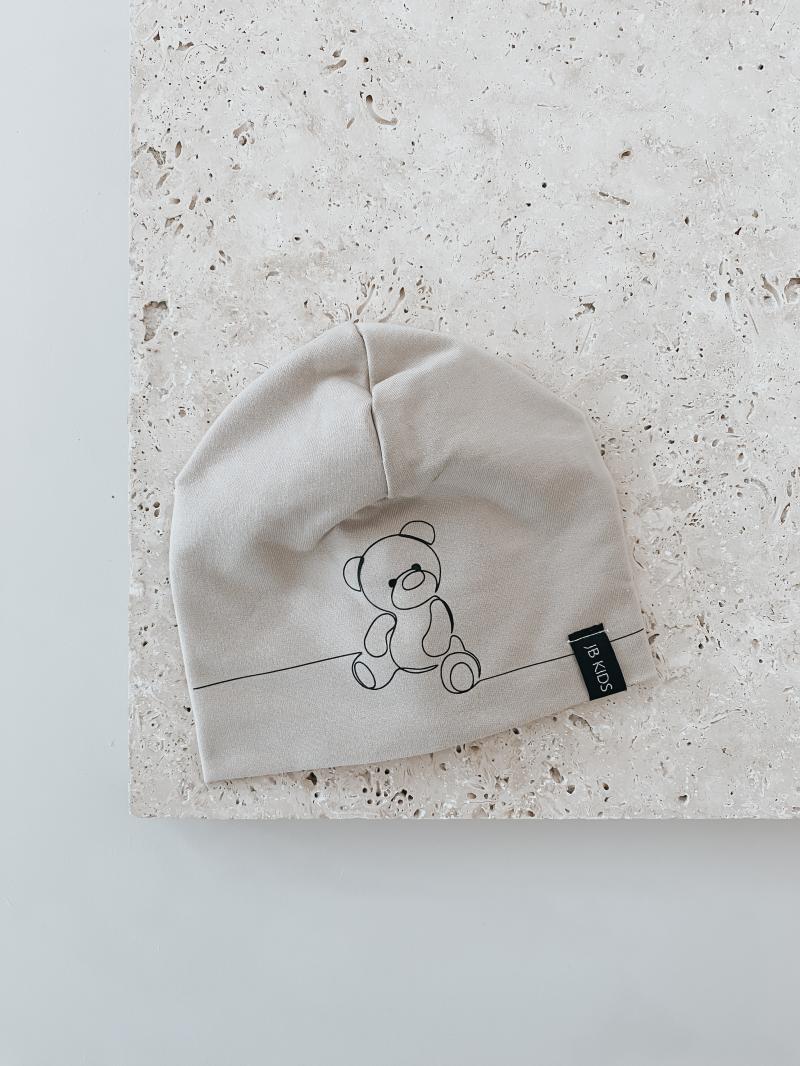 Beanie Beige Line Teddy