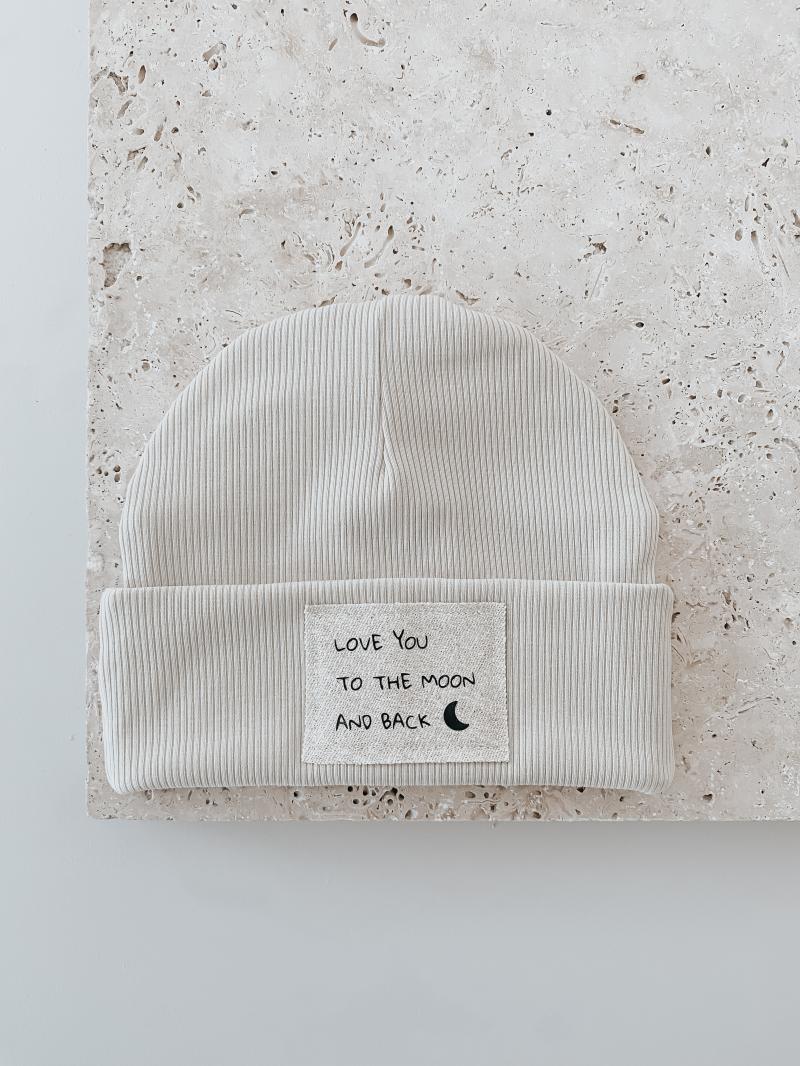 Hipster Beanie Natur Moon & Back
