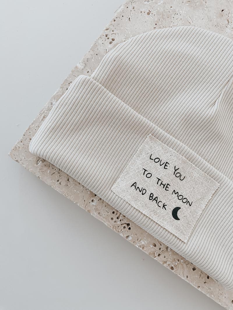 Hipster Beanie Natur Moon & Back