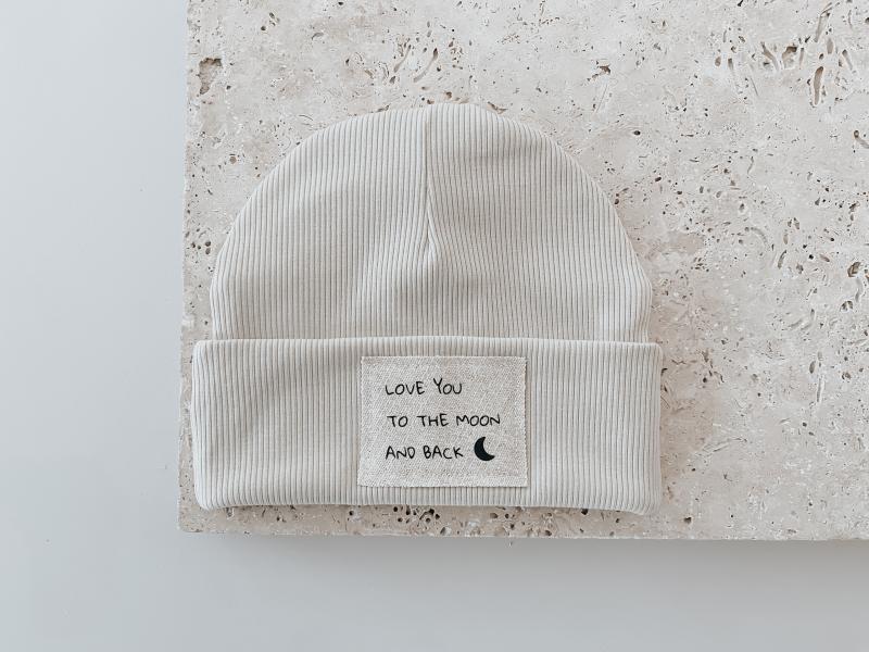 Hipster Beanie Natur Moon & Back