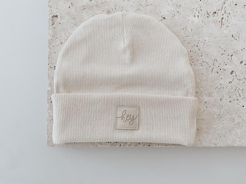 Hipster Beanie Natur Hej