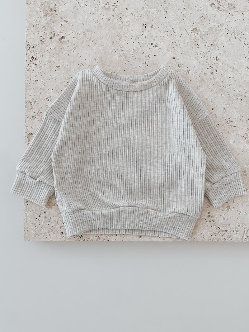 Oversize Sweater Beit Ripp Greige Icecream