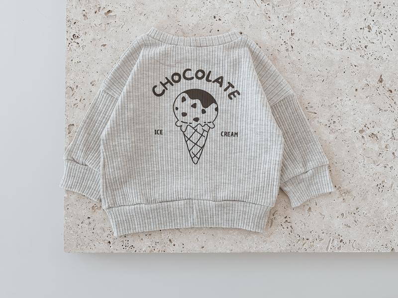 Oversize Sweater Beit Ripp Greige Icecream