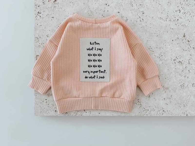 Oversize Sweater Soft Waffel Peach Rose