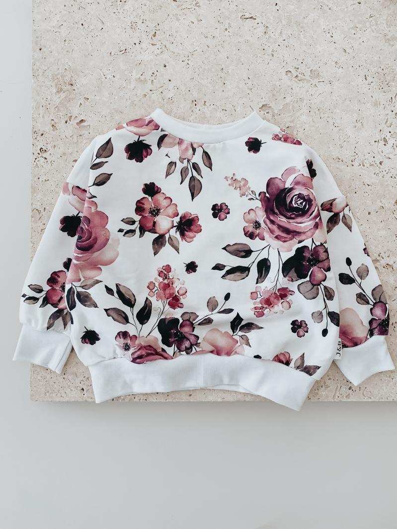 Oversize Sweater Beere Flower