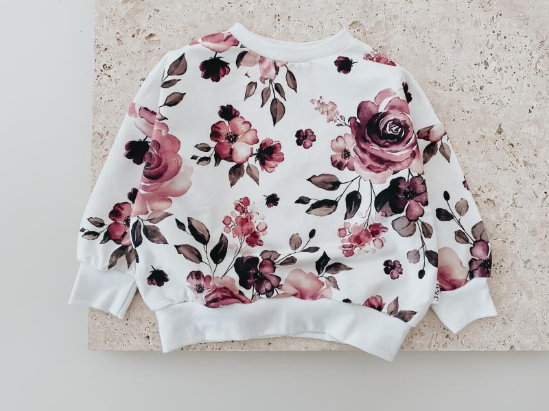 Oversize Sweater Beere Flower