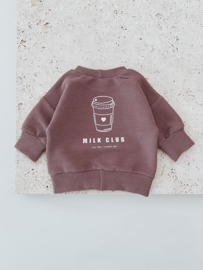 Oversize Sweater Ottoman Milk Club Beere