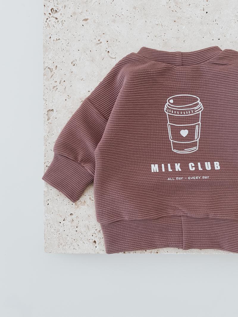 Oversize Sweater Ottoman Milk Club Beere