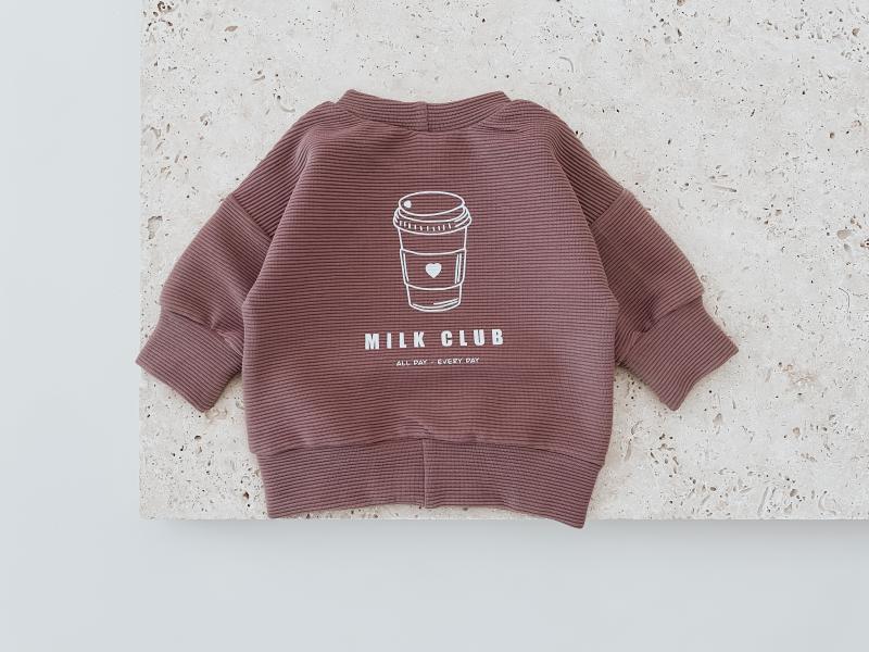 Oversize Sweater Ottoman Milk Club Beere