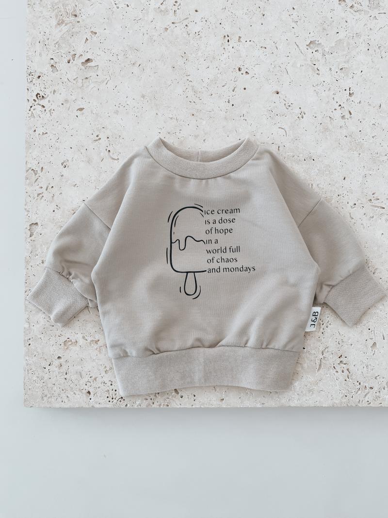 Oversize Sweater Sand Ice Cream