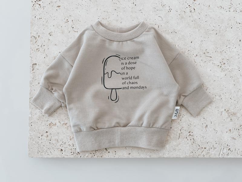 Oversize Sweater Sand Ice Cream