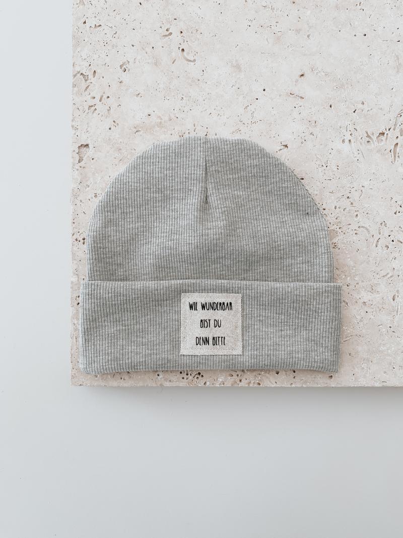 Hipster Beanie Grey Wunderbar