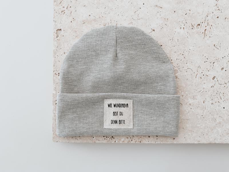 Hipster Beanie Grey Wunderbar