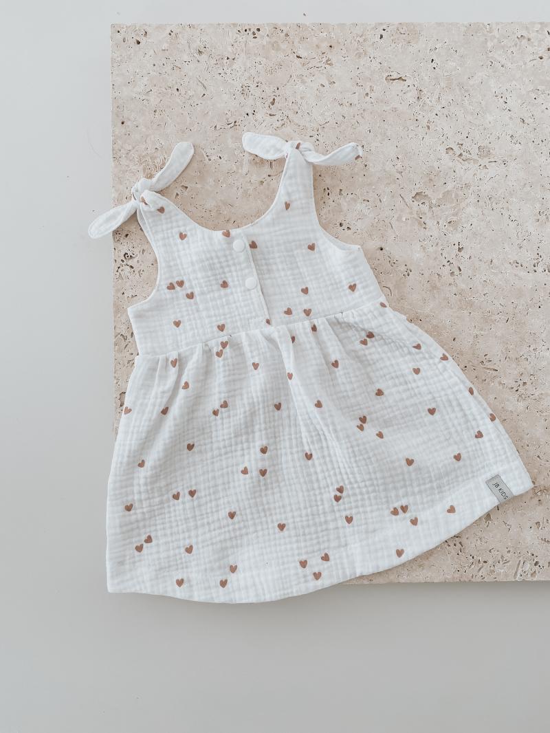 Musselin Kleid Heart