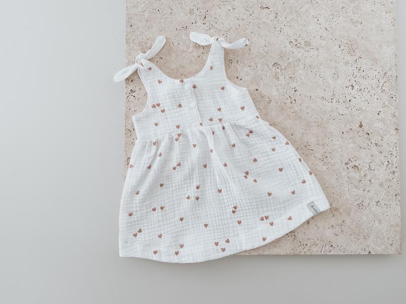 Musselin Kleid Heart