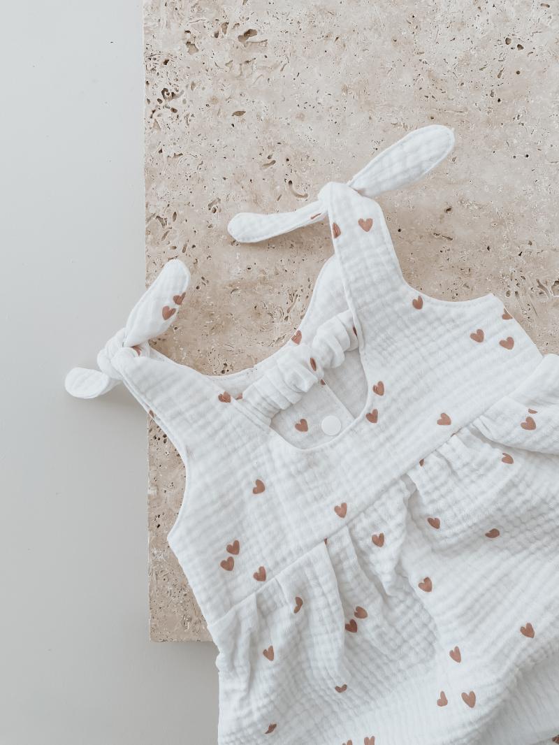 Musselin Kleid Heart