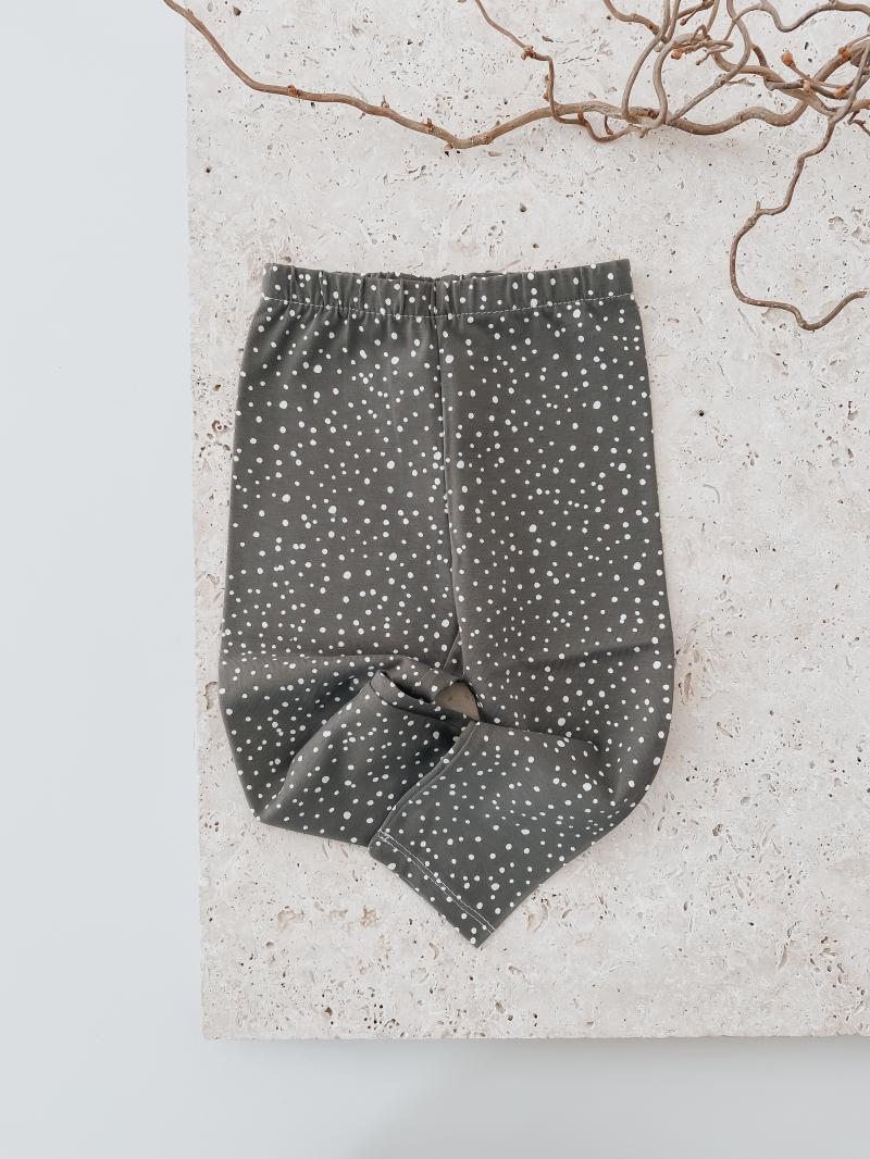 Leggins Grey mini Dots