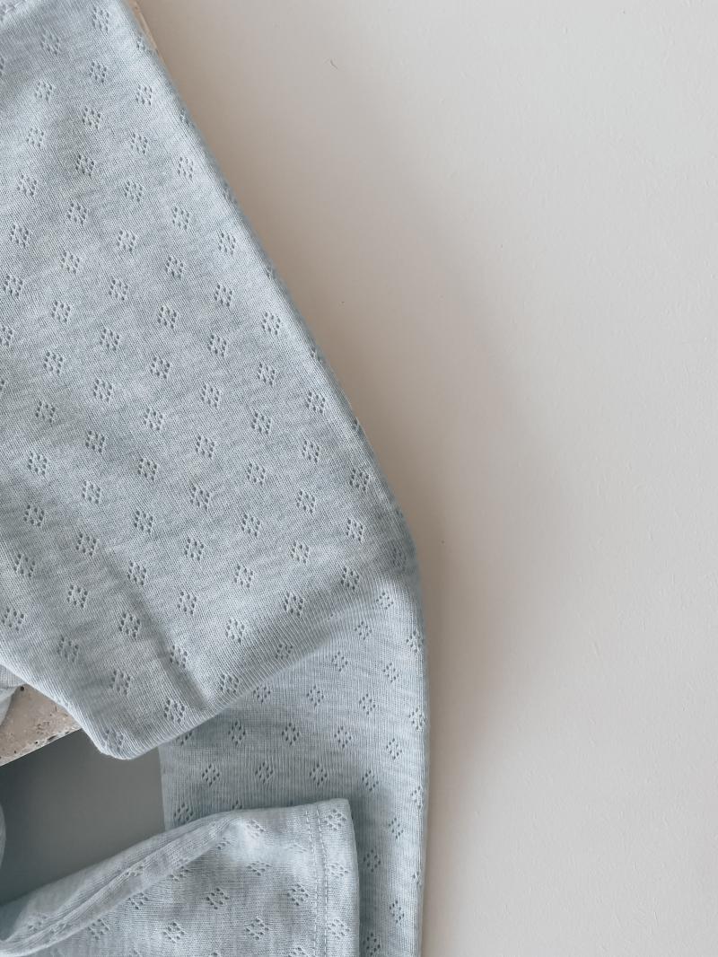Leggins Baby Blue Pointelle Jersey