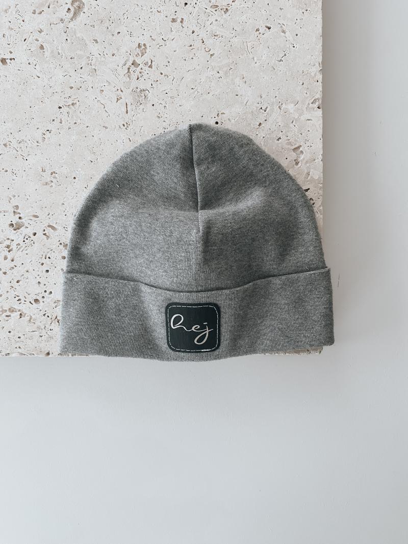 Hipster Beanie Dunkel Grau Hej