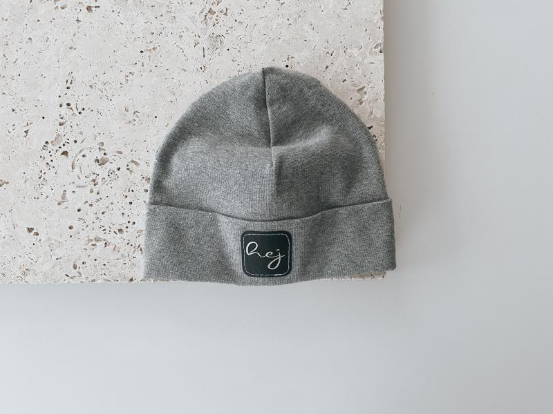 Hipster Beanie Dunkel Grau Hej