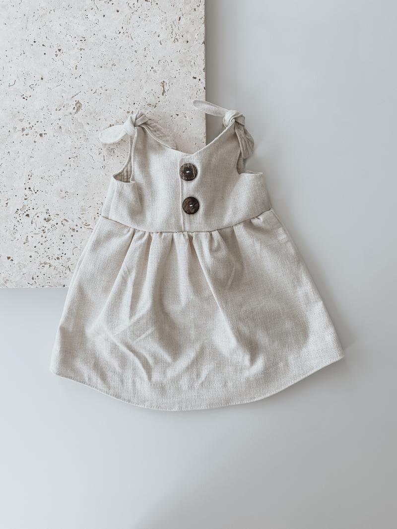 Leinen Kleid Natur