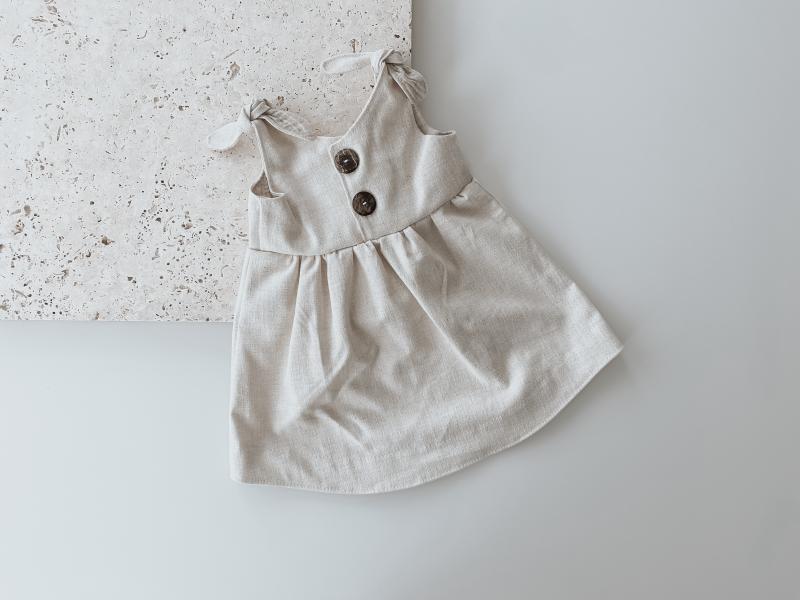 Leinen Kleid Natur