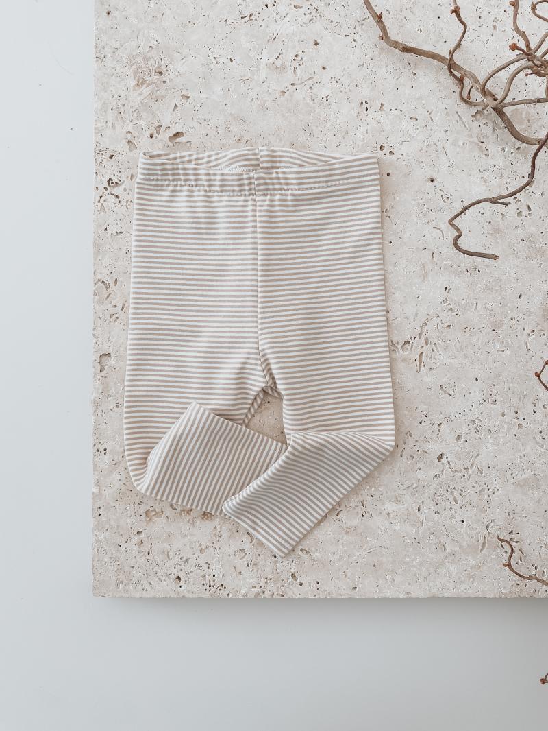 Leggins Stripes Beige