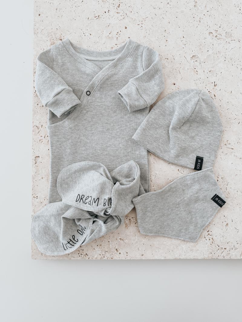 Newborn set Grau Dream Big