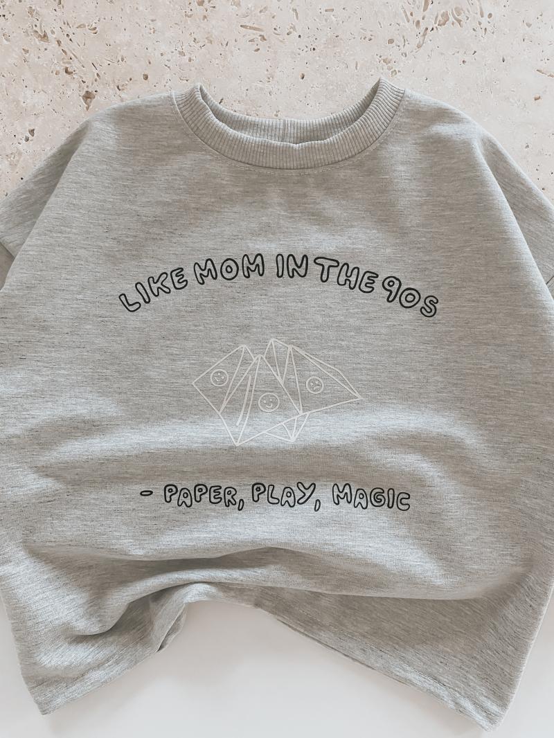 Oversize T-shirt Grey 90´s
