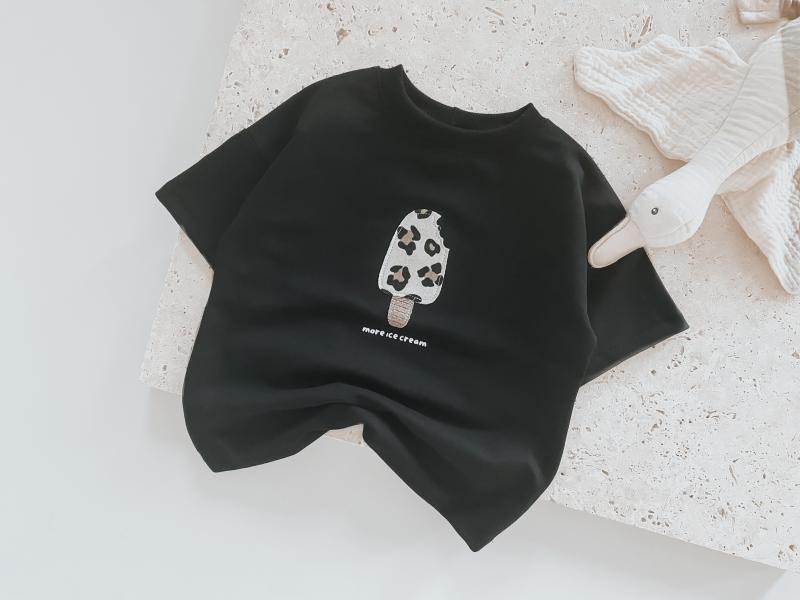 Oversize T-shirt Black Ice Cream
