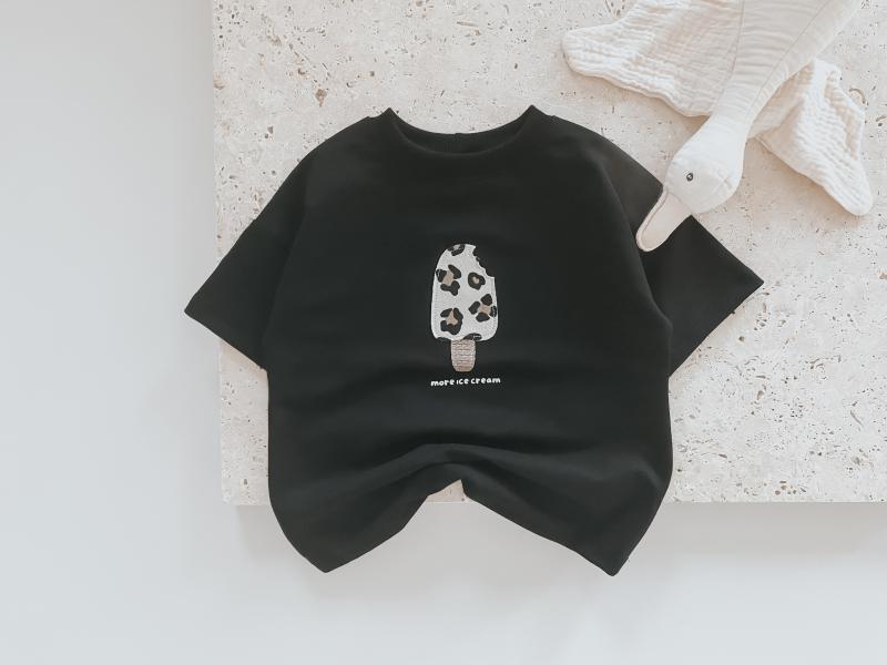 Oversize T-shirt Black Ice Cream