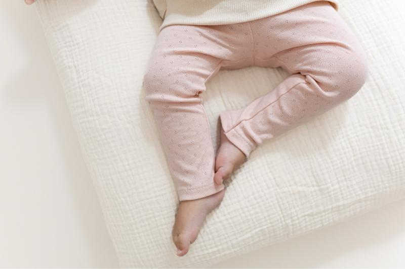 Leggins Rosa Pointelle Jersey