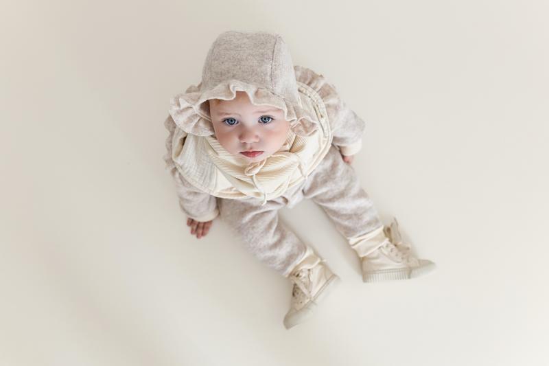 Wollwalk Mütze/Bonnet Cream