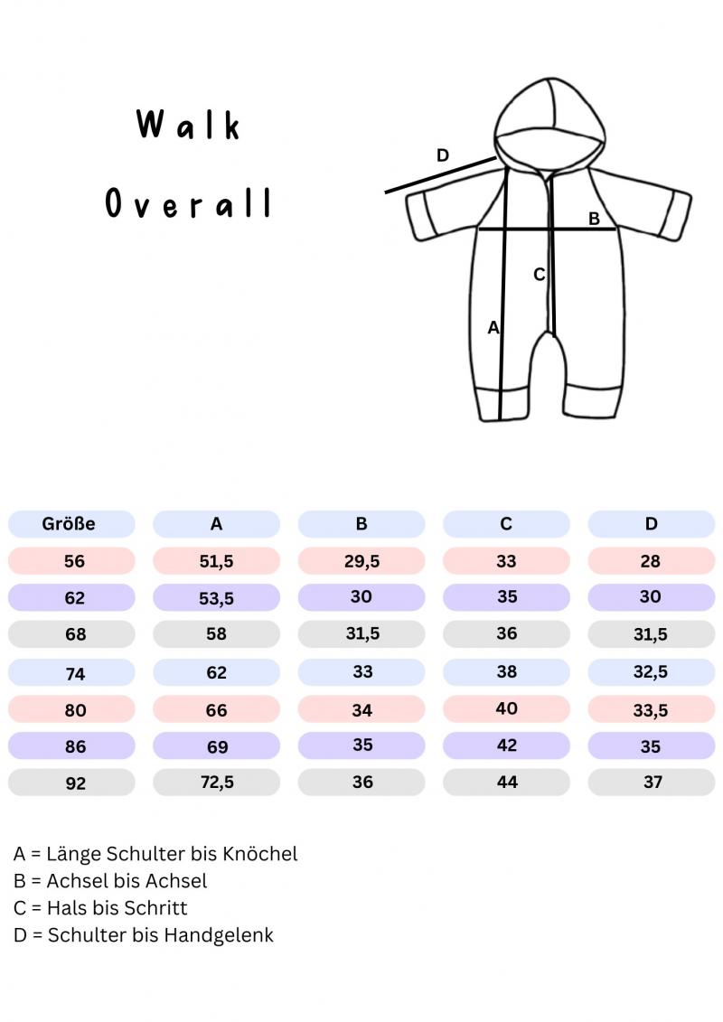 Wollwalk Overall Cream Rose