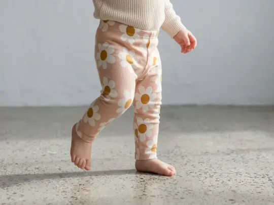 Ripp Leggins Blümchen