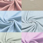 u00dcbersicht der verfu00fcgbaren Farben fu00fcr Ripp Jersey Beanies in Pastellblau, Rosa und Mint