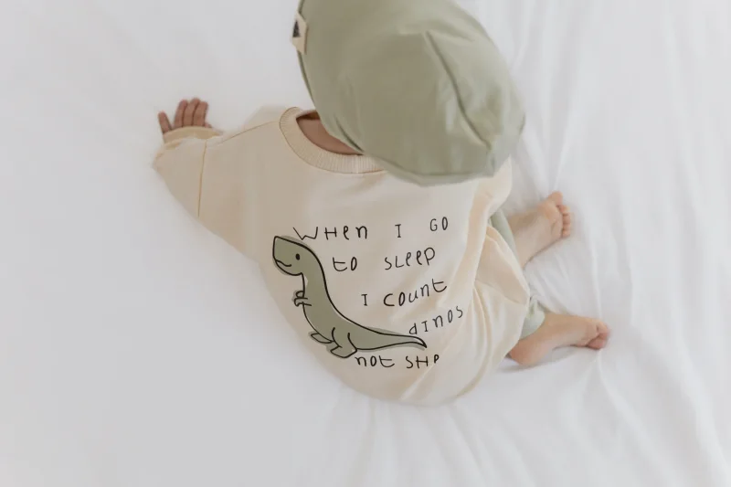 Oversize Sweater Dino - Vanilla