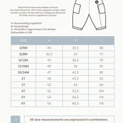 Gru00f6u00dfentabelle fu00fcr Baby und Kinder Barrel Pants